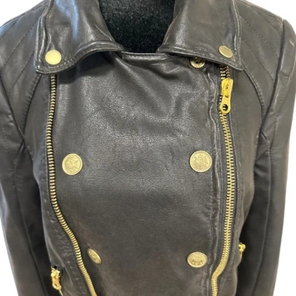 Free People We The Free Vegan Leather Moto Jacket | Size S - Picture 2 of 13